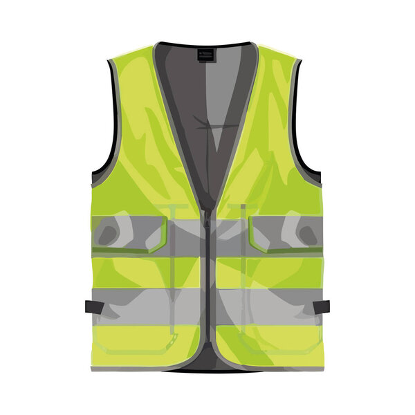 Защитная рабочая одежда символизирует изолированный значок безопасности