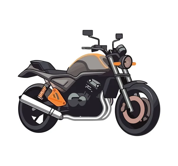 Speedy Icono Transporte Motocicletas Aislado — Archivo Imágenes Vectoriales