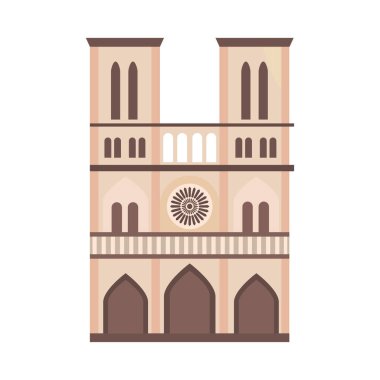 Ortaçağ Hıristiyan mimarisi simgesi izole edildi