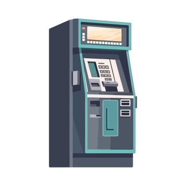 ATM Cash Machine simgesi izole edildi