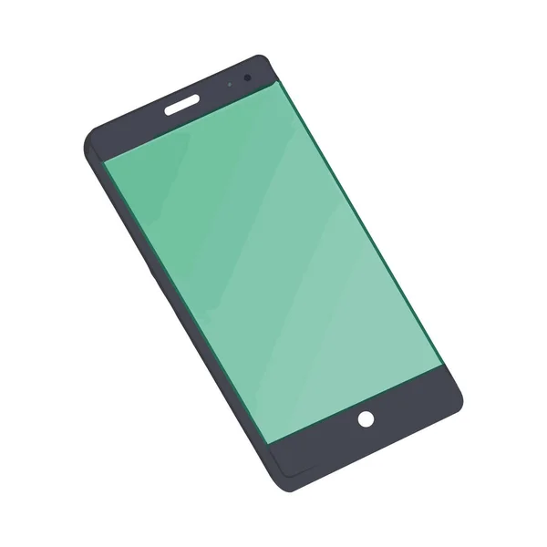 Ikone Der Smartphone Technologie Isoliert — Stockvektor