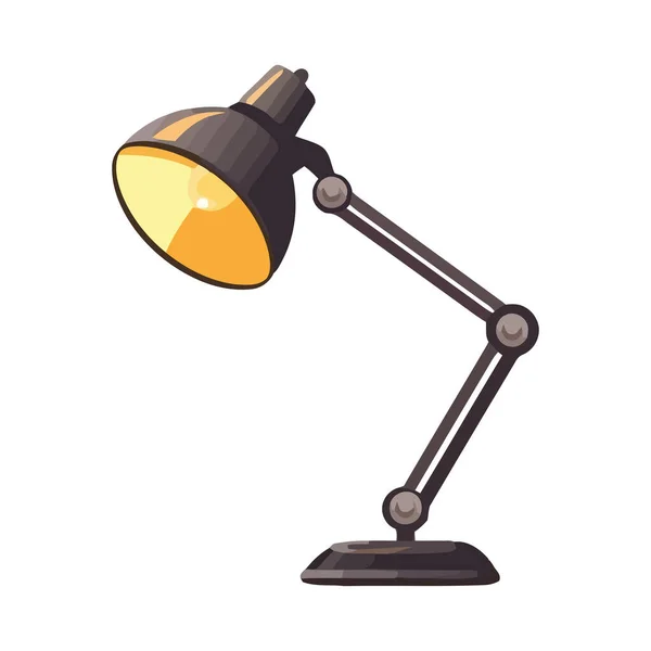 Symbole Lampe Électrique Brillant Icône Lumineuse Isolé — Image vectorielle