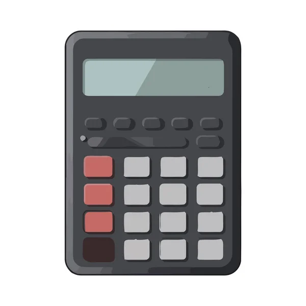 Ilustración Vectorial Calculadora Financiera Aislada Icono Aislado — Vector de stock