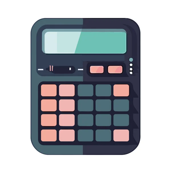 Business Calculator Financial Technology Icon Isolated — Stock Vector