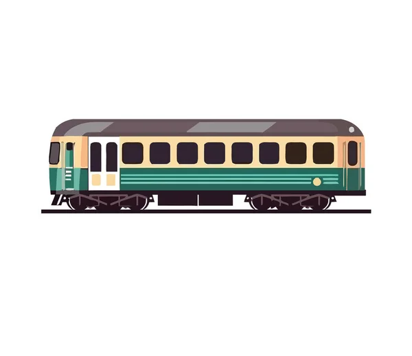 Transportation Speeding Railroad Track Icon Isolated — Stock Vector