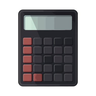 Vektör hesap makinesi resimleme simgesi finans matematik simgesi