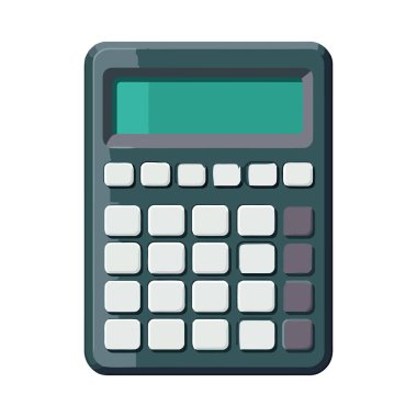 Finans eğitimi ikonu için matematiksel sembol hesap makinesi simgesi