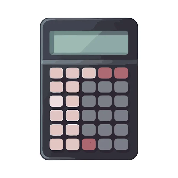 Ícone Calculadora Moderna Isolado Design Fundo Branco — Vetor de Stock