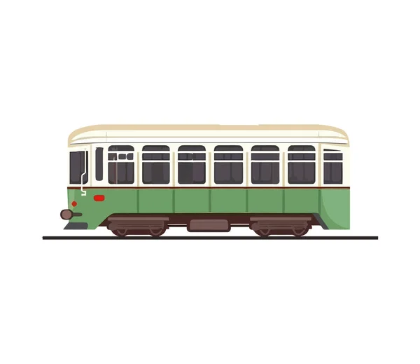 Train Wagon Transportation Icon Isolated — Stock Vector