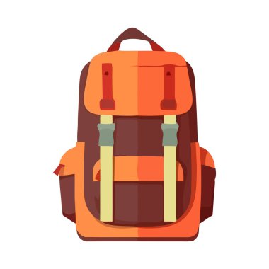 seyahat simgesi için sırt çantası izole edildi