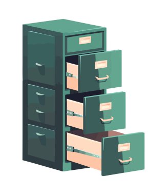 Bir modern kitaplık süsleme simgesi izole