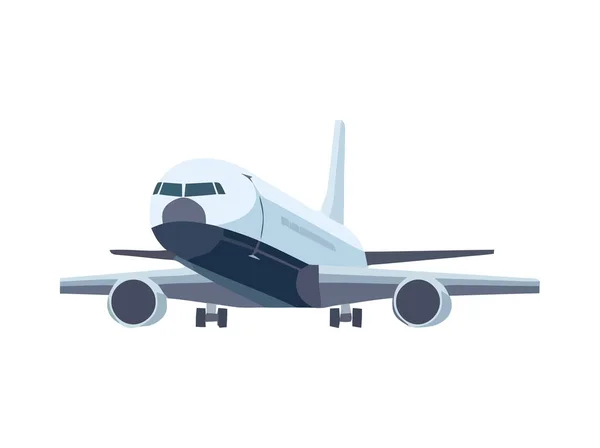 Flying Aircraft Wing Propelling Passenger Transportation Icon — Stock Vector