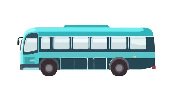 Тур Автобус Путешествует Быстро Транспортный Значок Изолирован — стоковый вектор