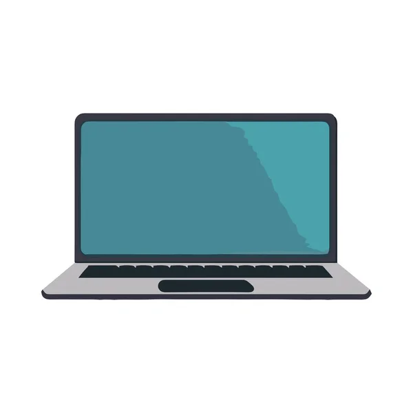 Сучасна Технологія Комп Ютерного Ноутбука Ізольована — стоковий вектор