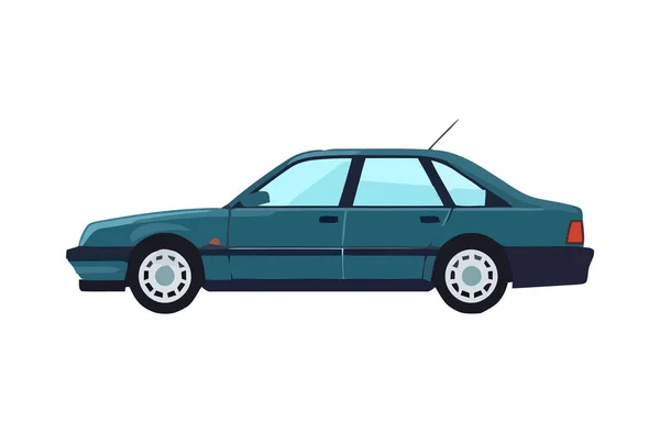 Ikon Mobil Sport Biru Terisolasi - Stok Vektor