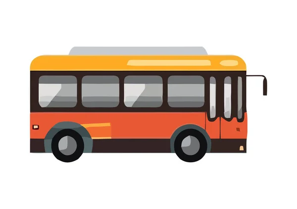 旅游巴士交通冒险图标隔离 — 图库矢量图片