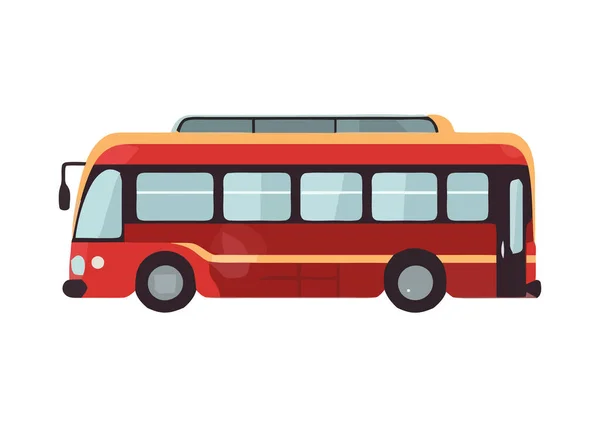 Tour Buss Transport Ikon Isolerad — Stock vektor
