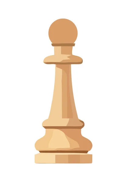 Пішак Іконка Шахової Фігури Ізольовано — стоковий вектор