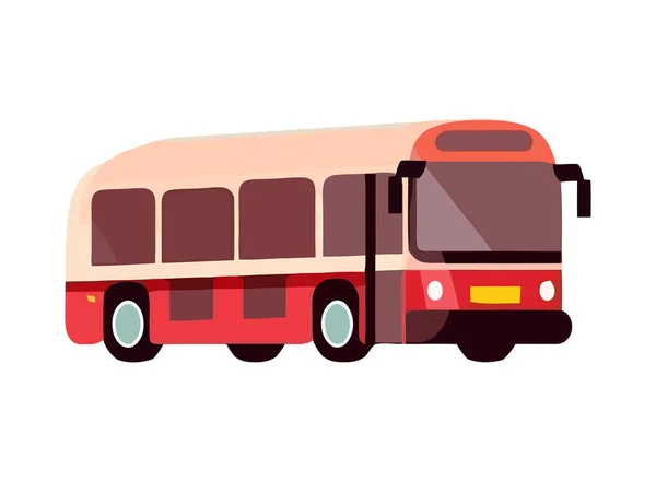 Velocità Degli Autobus Turistici Durante Viaggio Con Icona Dei Passeggeri — Vettoriale Stock
