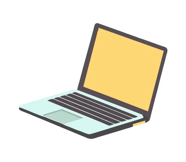 Значок Ноутбука Комп Ютерного Обладнання Ізольовано — стоковий вектор