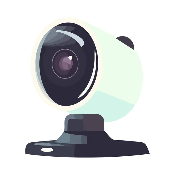 Beobachten Spionieren Mit Moderner Kamera Ikone — Stockvektor