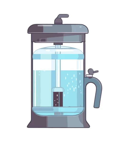 Portable Water Filter Icon Isolated — Stock Vector