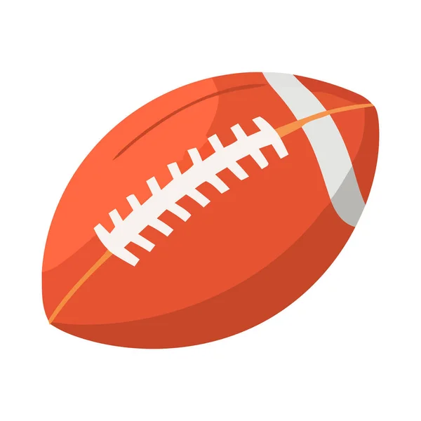 Sport American Football Ball Ikone Isoliert — Stockvektor