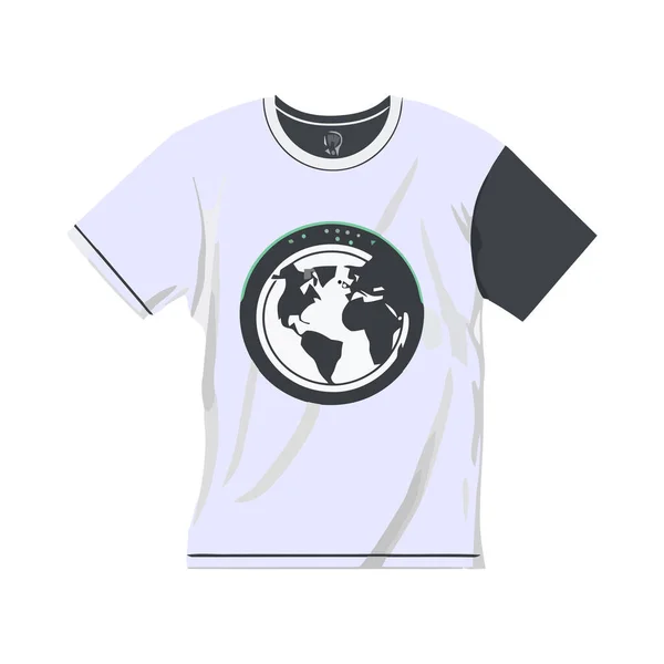 Camiseta Para Hombre Diseño Moderno Icono Vectorial Aislado — Vector de stock