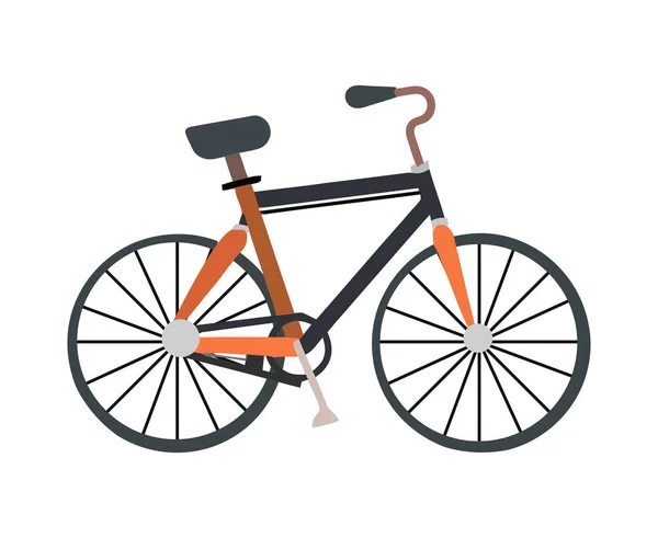 Bisiklet Modern Ulaşım Kipi Izole Edildi — Stok Vektör