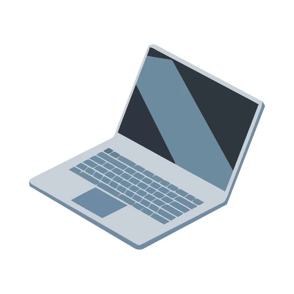 Сучасні Технології Значок Ноутбука Ізольовані — стоковий вектор