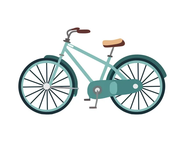 Fahrrad Symbole Reiten Abenteuer Spaß Symbol Isoliert — Stockvektor