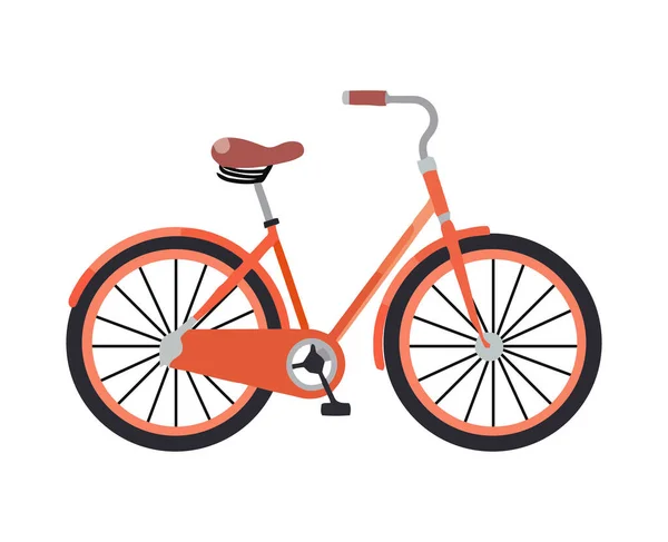 Ikone Des Klassischen Fahrradverkehrs Isoliert — Stockvektor
