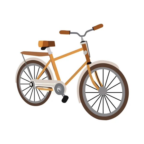 自転車高速 アクティブな健康的なライフスタイルのアイコンを隔離 — ストックベクタ