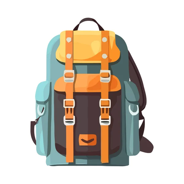 Backpack Handles Equipment Icon Isolated — Stock Vector