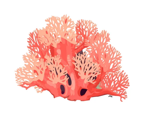 Icône Récif Corallien Nature Sous Marine Isolé — Image vectorielle