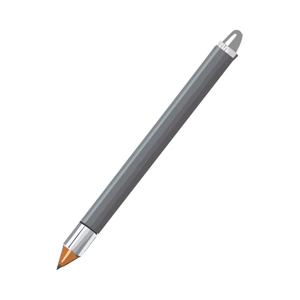 Sharp Kugelschreiber Auf Weißem Hintergrund Symbol Isoliert — Stockvektor