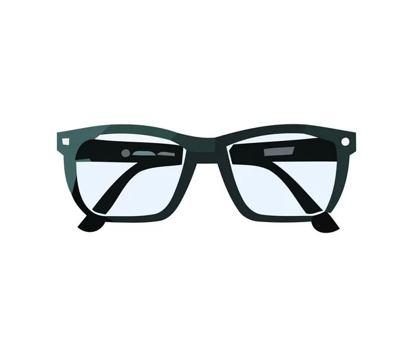 Óculos Moda Quadro Ícone Elegância Isolado — Vetor de Stock