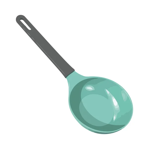 厨房用具勺子烹饪图标隔离 — 图库矢量图片