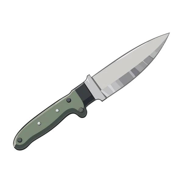 Icono Cuchillo Acero Afilado Aislado — Vector de stock