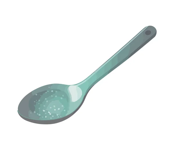 Kitchen Utensil Spoon Icon Isolated Design — Stock Vector