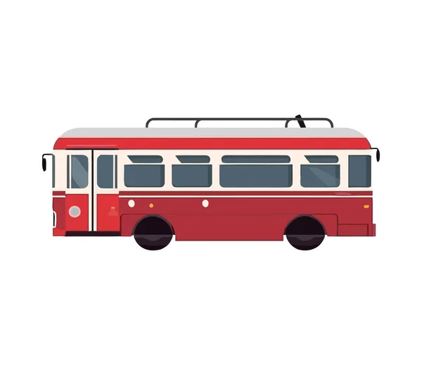 Resor Med Buss Ikonen Isolerade — Stock vektor