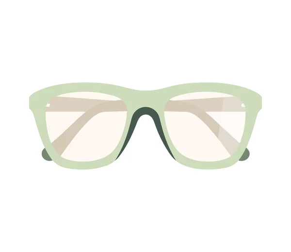 Moldura Óculos Sol Moda Ícone Quadro Verde Isolado — Vetor de Stock