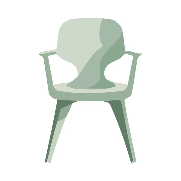 现代扶手椅家具舒适图标隔离 — 图库矢量图片