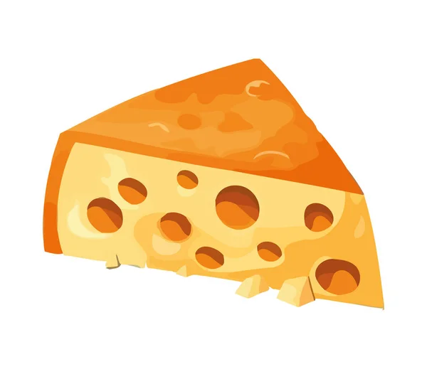 Sağlıklı Aperatifler Taze Peynir Ikonu Izole — Stok Vektör