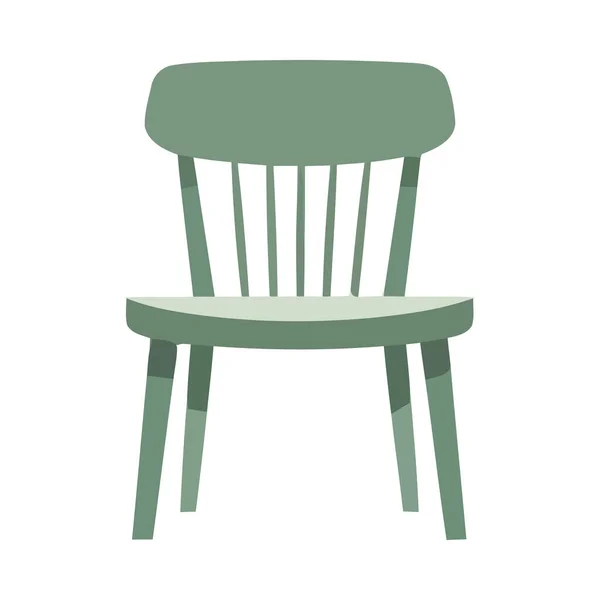 Cadeira Confortável Ícone Elegância Moderna Isolado — Vetor de Stock