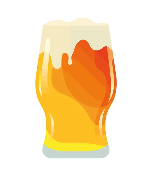 Bier Pint Glas Perfektes Feiergetränk — Stockvektor