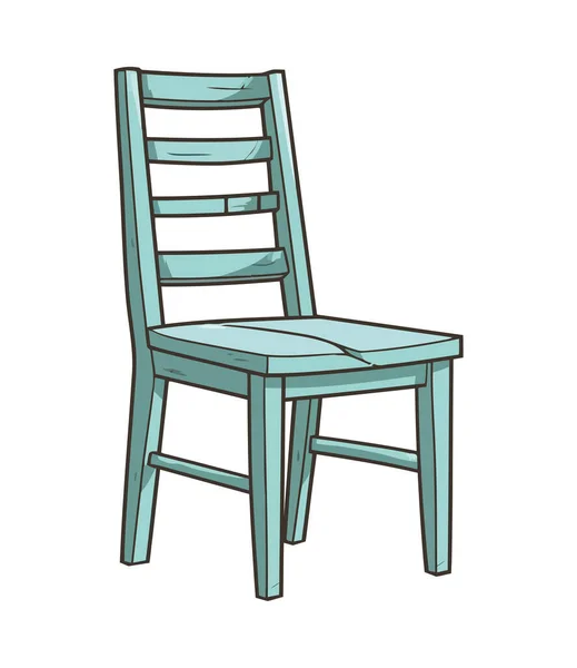 Cadeira Isolada Confortável Ícone Design Simples — Vetor de Stock