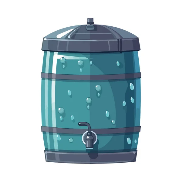 Wassertank Auf Weißem Hintergrund Symbol Isoliert — Stockvektor