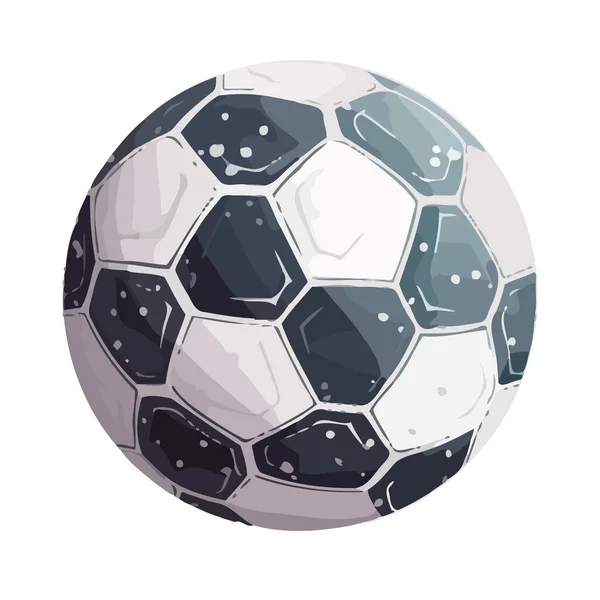 Calcio Palla Esagono Sfondo Icona Isolato — Vettoriale Stock