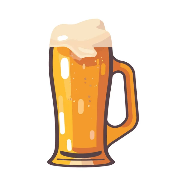 Bira Bardağı Kutlama Içecek Ikonunu Sembolize Eder — Stok Vektör
